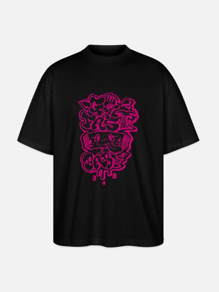 Go fast baby - Stanley/Stella Oversized Unisex Bio T-Shirt Blaster 2.0 - Schwarz