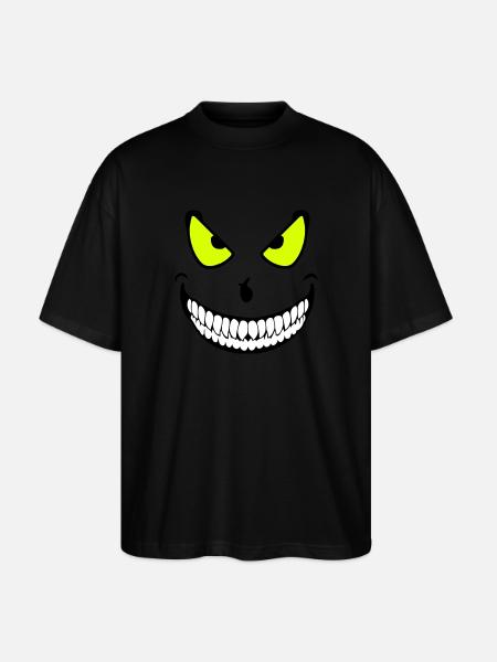 Halloween Monster (3c) - Stanley/Stella Oversized Unisex Organic T-shirt Blaster 2.0 - black