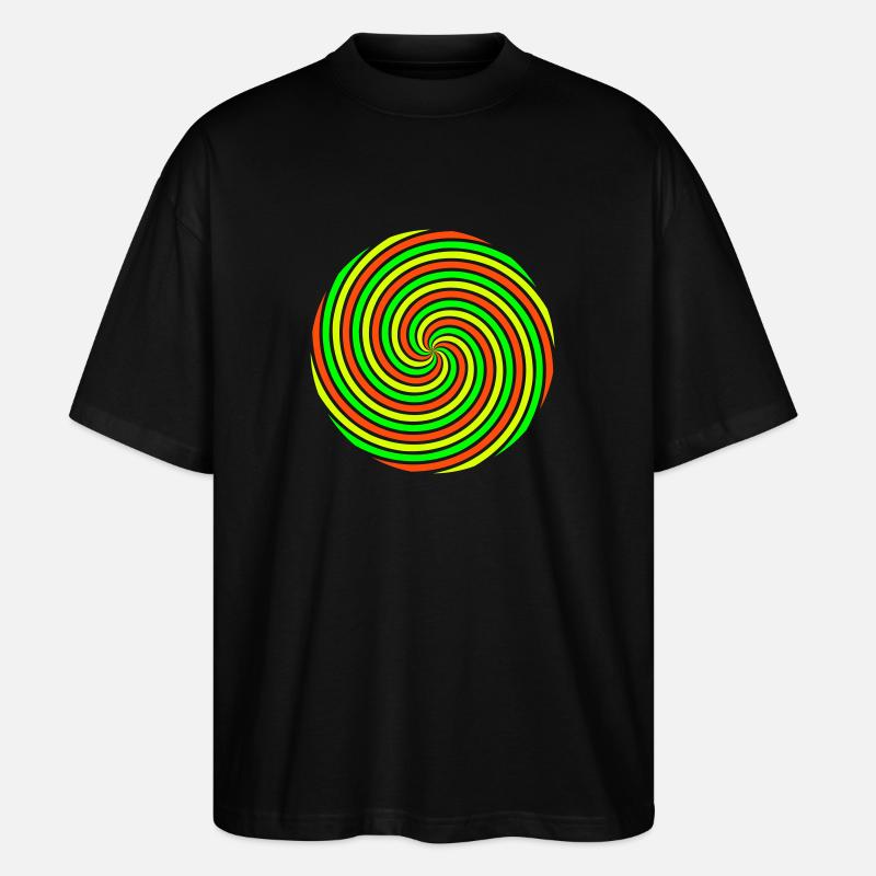 psy_spiral_2 - Stanley/Stella Oversized Unisex Bio T-Shirt Blaster 2.0 - Schwarz