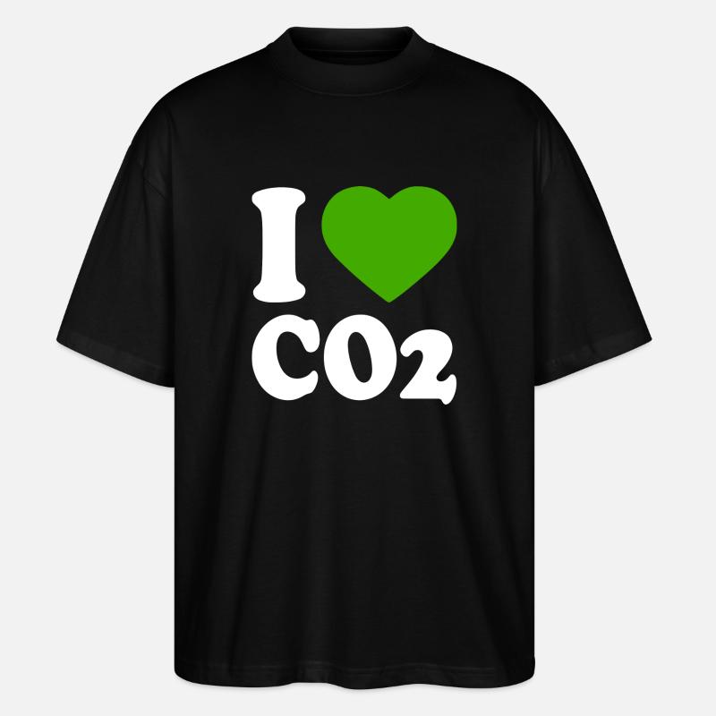 I love co2 - T-shirt bio Blaster 2.0 coupe oversize Stanley/Stella Unisexe - noir