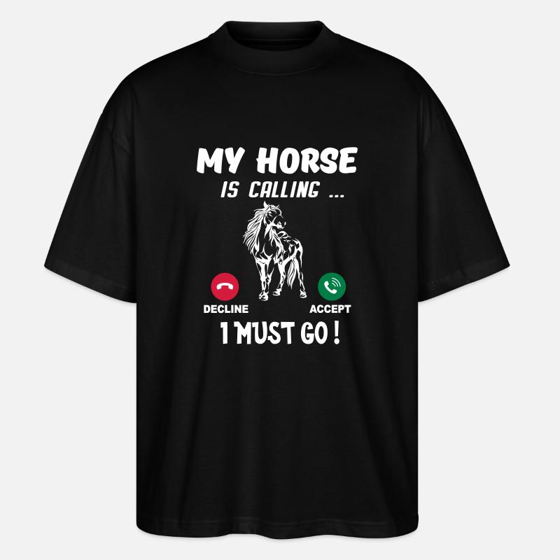 cheval - T-shirt bio Blaster 2.0 coupe oversize Stanley/Stella Unisexe - noir