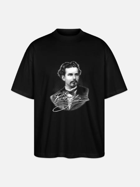 Da Kini - weiße Edition - Stanley/Stella Oversized Unisex Bio T-Shirt Blaster 2.0 - Schwarz