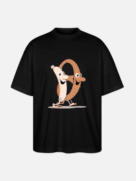 brezn und weisswurscht - Stanley/Stella Oversized Unisex Bio T-Shirt Blaster 2.0 - Schwarz
