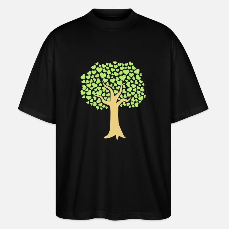 Tree - Stanley/Stella Oversized Unisex Organic T-shirt Blaster 2.0 - black