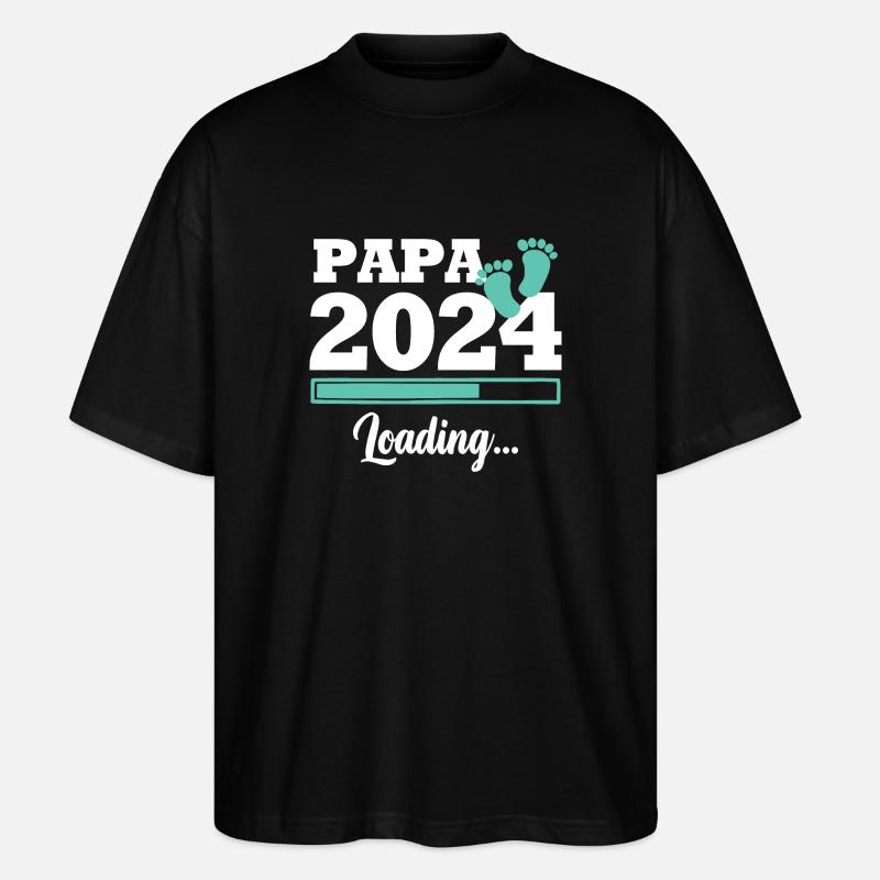 Papa 2024 loading - T-shirt bio Blaster 2.0 coupe oversize Stanley/Stella Unisexe - noir