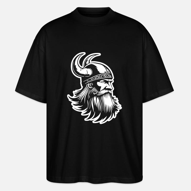 Wikinger Odin Krieger - Stanley/Stella Oversized Unisex Bio T-Shirt Blaster 2.0 - Schwarz
