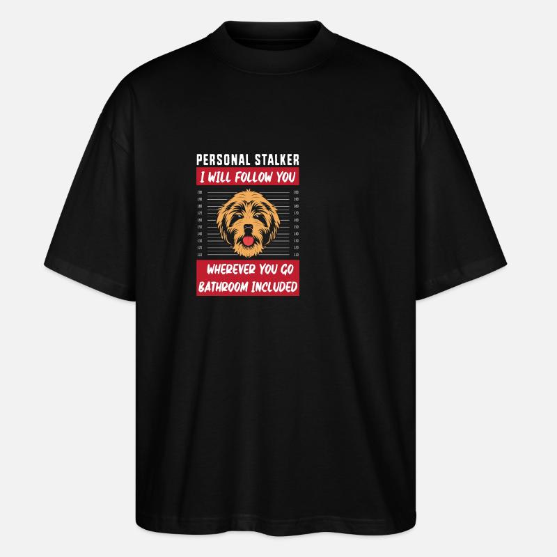Chow Chow Hund - Stanley/Stella Oversized Unisex Bio T-Shirt Blaster 2.0 - Schwarz