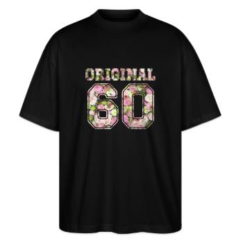 1960 60 original - T-shirt bio Blaster 2.0 coupe oversize Stanley/Stella Unisexe - noir - Devant - Alina (178cm) & Michal (187cm)
