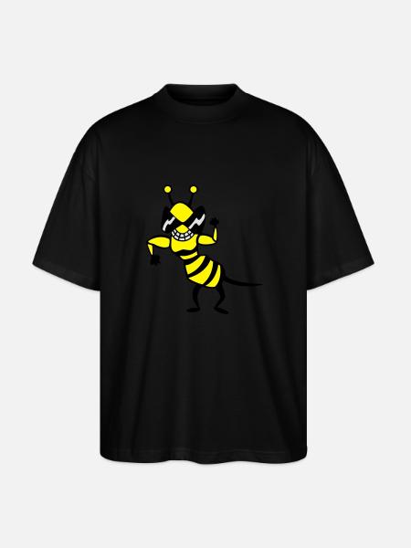 Wasp - Bee - Stanley/Stella Oversized Unisex Organic T-shirt Blaster 2.0 - black