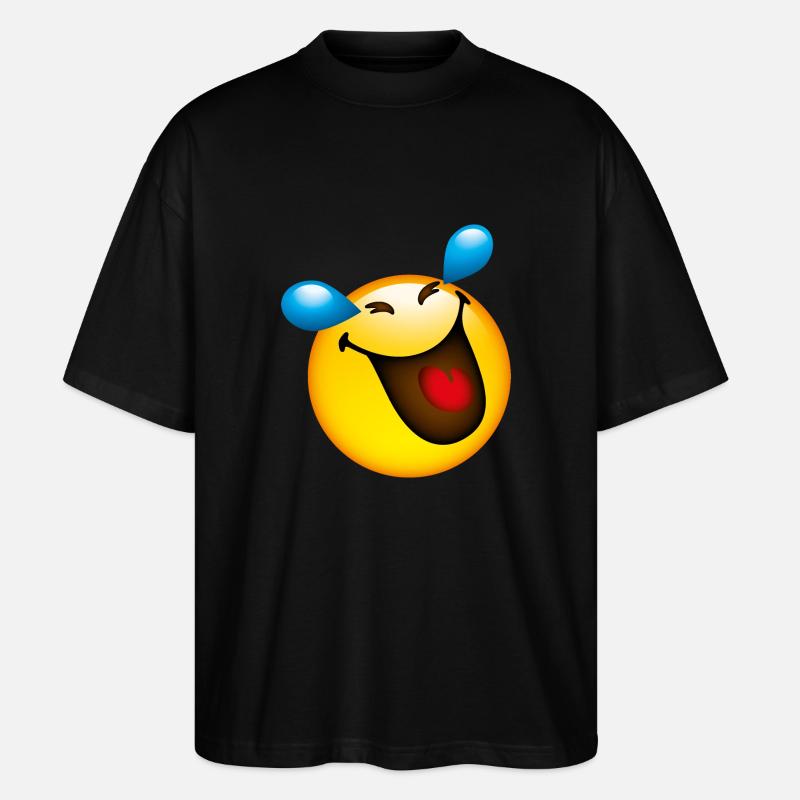 Smiley Smile - Stanley/Stella Oversized Unisex Organic T-shirt Blaster 2.0 - black