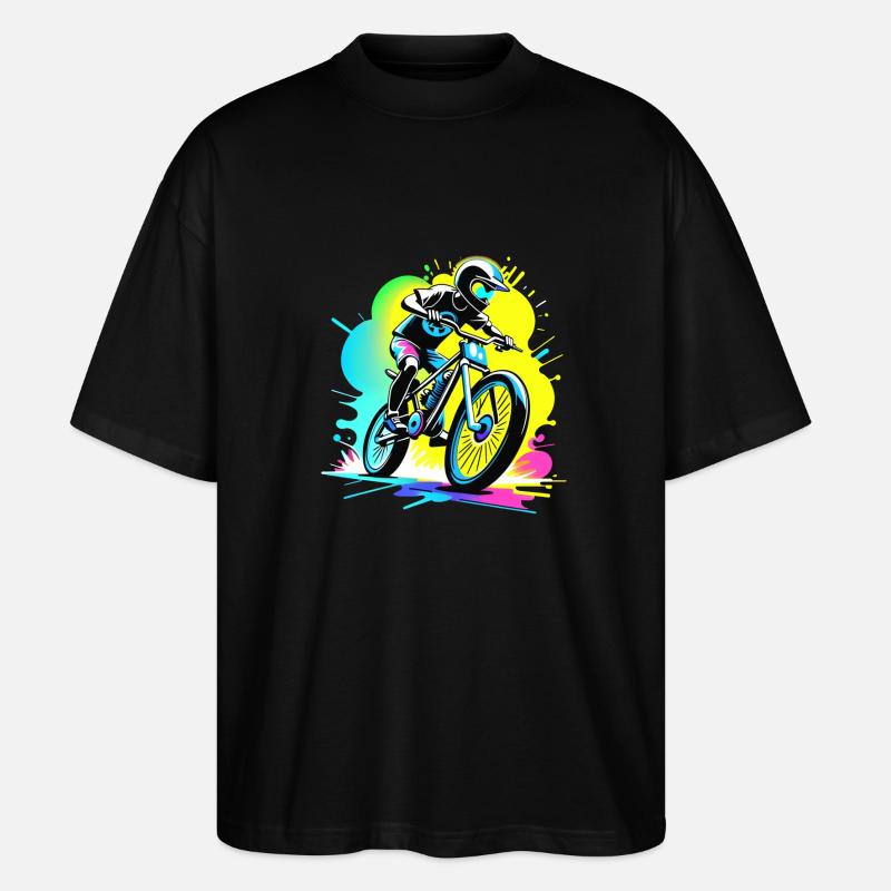 bmx - velo cyclisme - T-shirt bio Blaster 2.0 coupe oversize Stanley/Stella Unisexe - noir