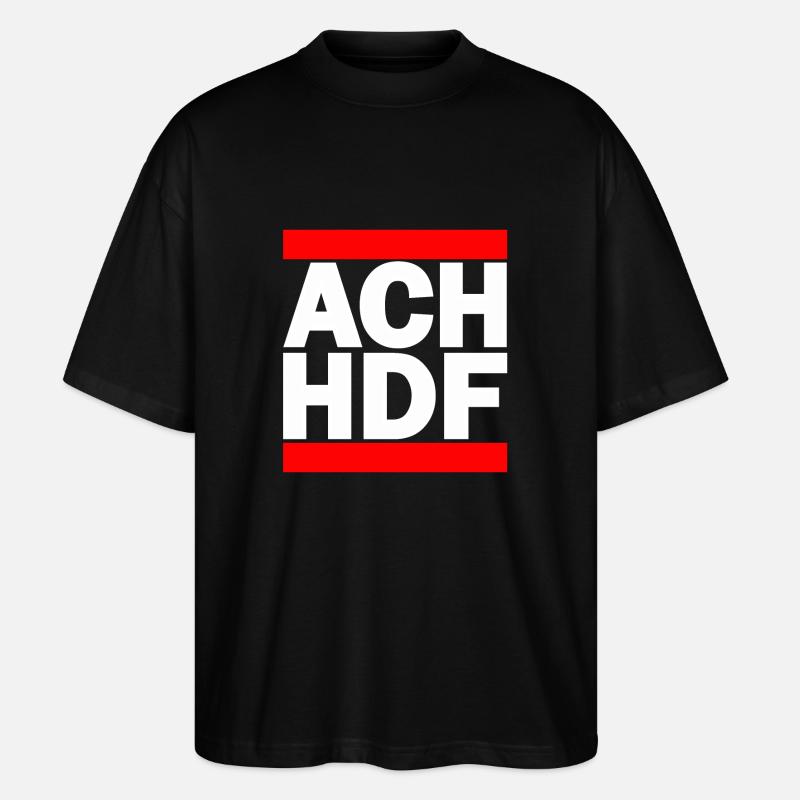 ACH HDF cooles Design - Stanley/Stella Oversized Unisex Bio T-Shirt Blaster 2.0 - Schwarz
