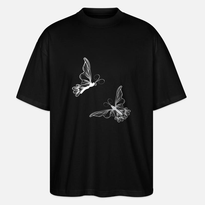 Papillons - T-shirt bio Blaster 2.0 coupe oversize Stanley/Stella Unisexe - noir