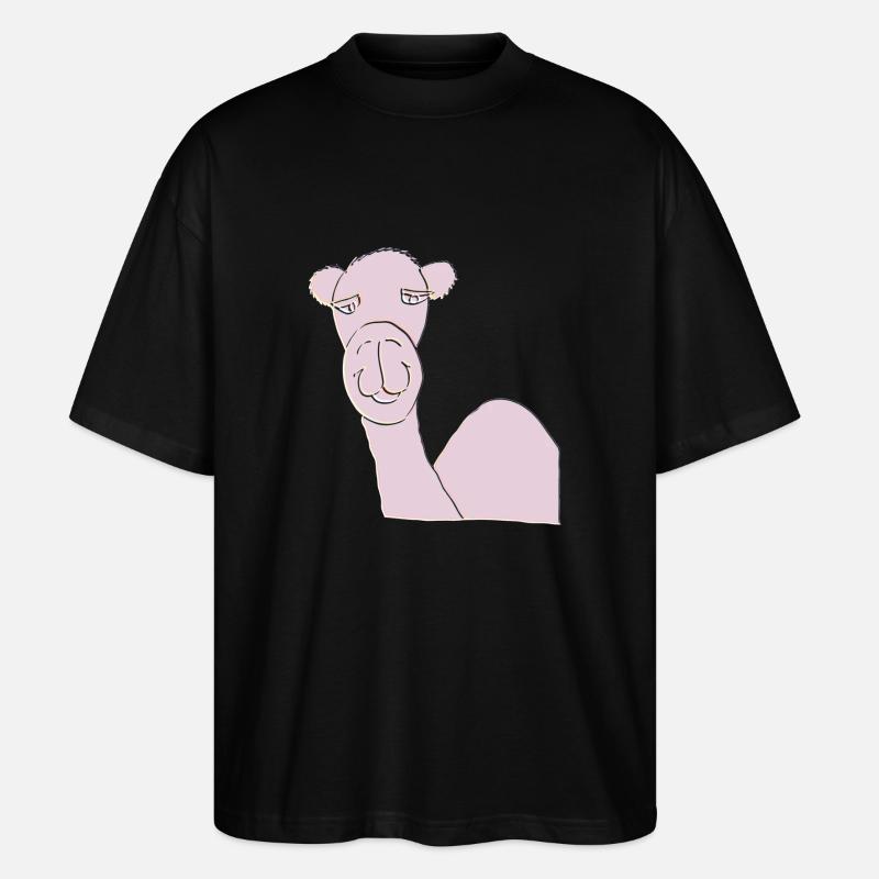 Rose camel - T-shirt bio Blaster 2.0 coupe oversize Stanley/Stella Unisexe - noir