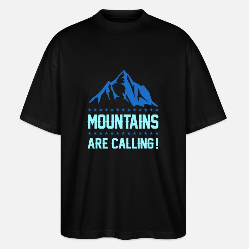 berge mountains 1 - Stanley/Stella Oversized Unisex Bio T-Shirt Blaster 2.0 - Schwarz