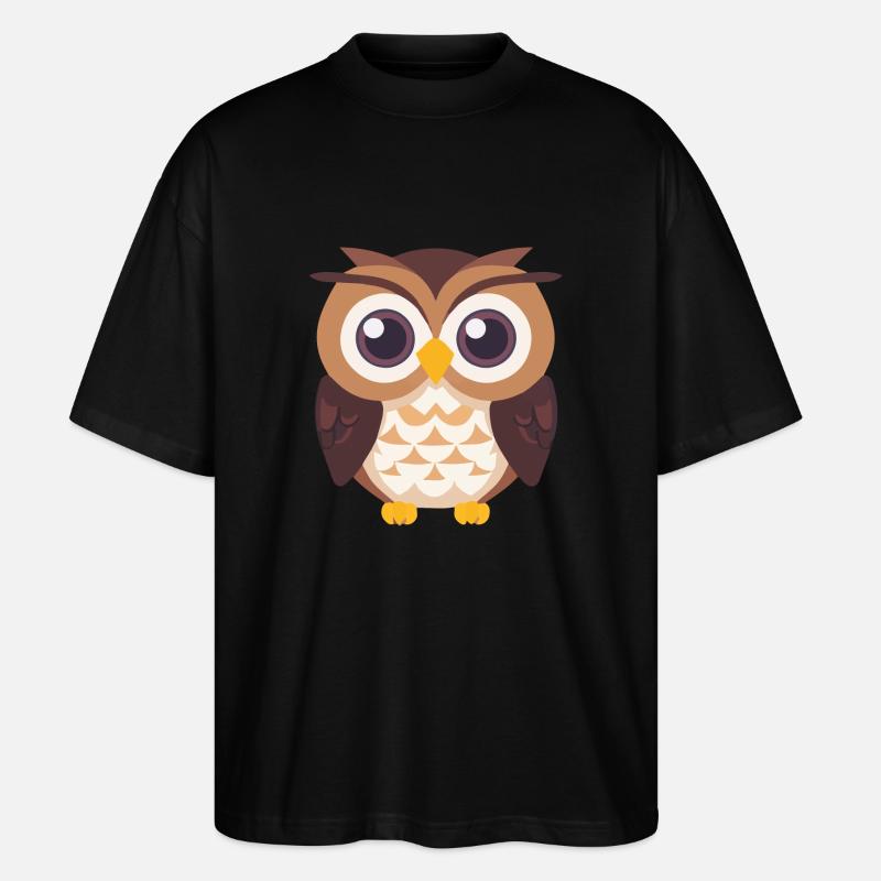 Uhu Eule Vogel baby - Stanley/Stella Oversized Unisex Bio T-Shirt Blaster 2.0 - Schwarz
