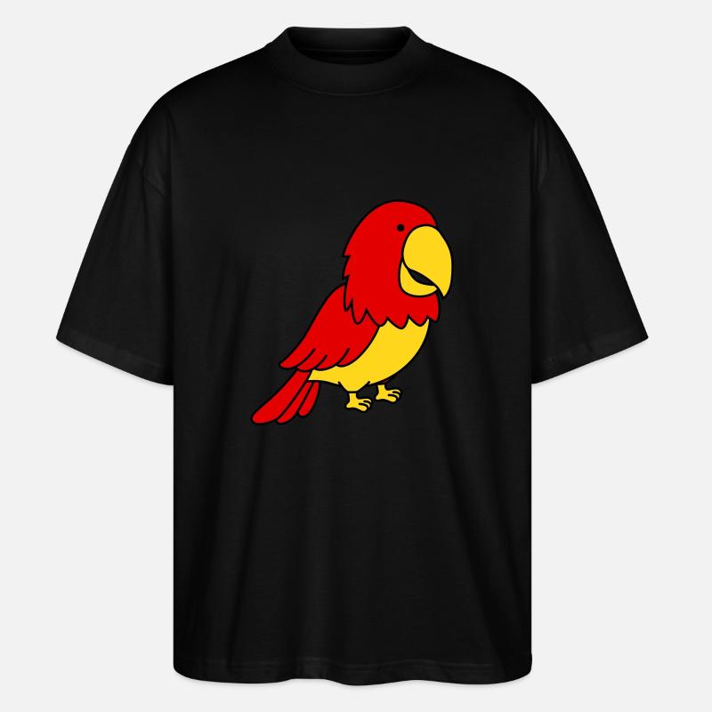 papagei - Stanley/Stella Oversized Unisex Bio T-Shirt Blaster 2.0 - Schwarz