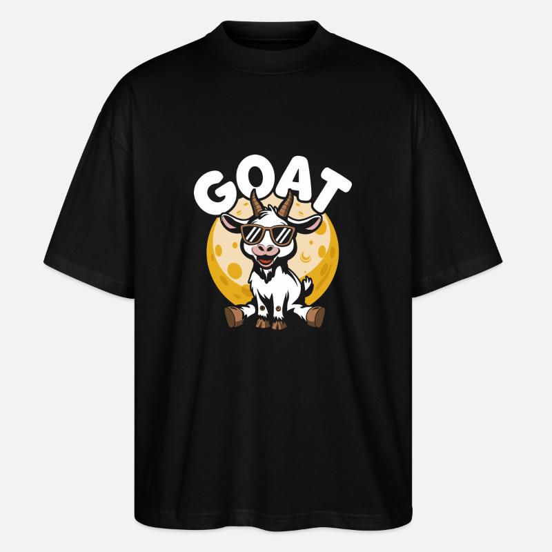Ich bin die ZIEGE - Stanley/Stella Oversized Unisex Bio T-Shirt Blaster 2.0 - Schwarz