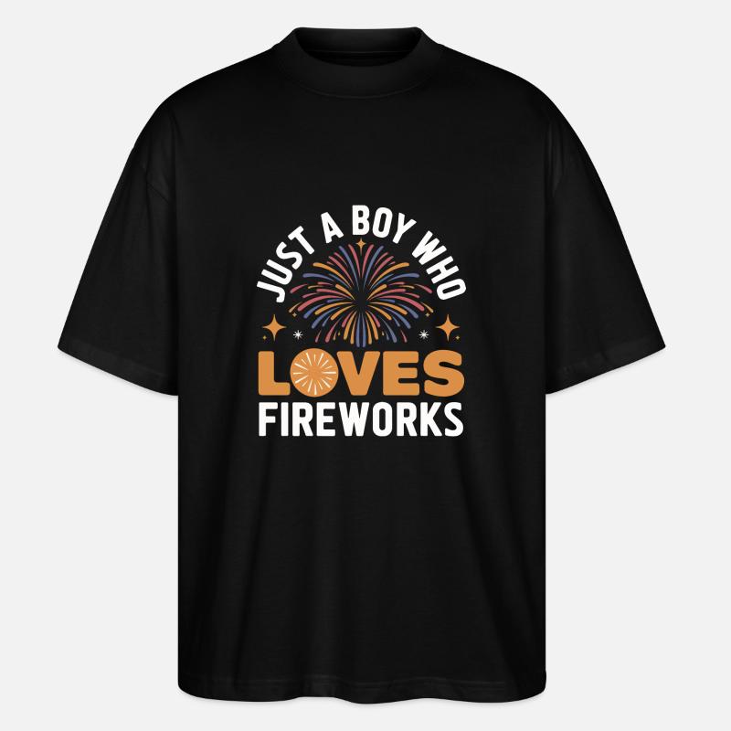 Pyrotechnie Feux d’artifice Pyrotechnie - T-shirt bio Blaster 2.0 coupe oversize Stanley/Stella Unisexe - noir