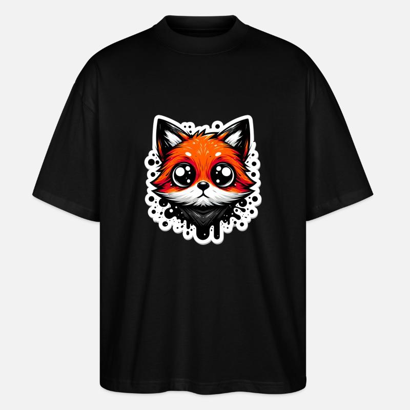 Red Fox Ínc - Stanley/Stella Oversized Unisex Bio T-Shirt Blaster 2.0 - Schwarz