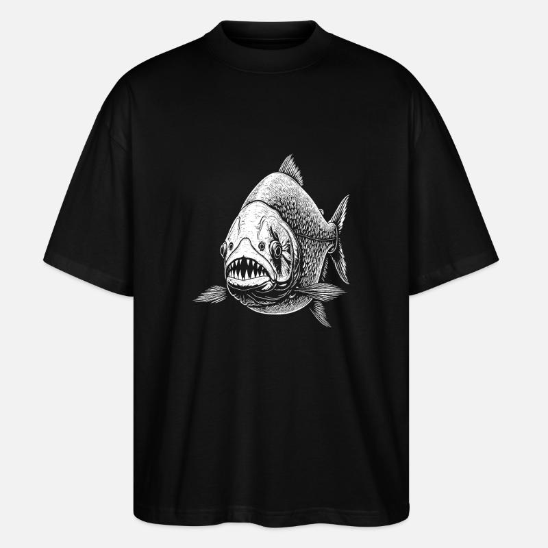 Piranhas - T-shirt bio Blaster 2.0 coupe oversize Stanley/Stella Unisexe - noir