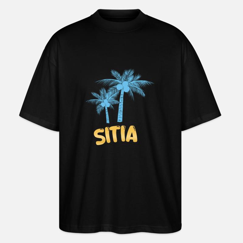 Sitia - T-shirt bio Blaster 2.0 coupe oversize Stanley/Stella Unisexe - noir