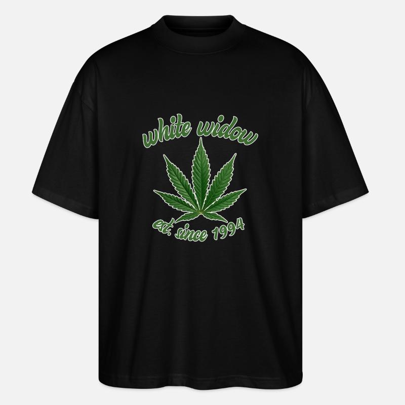 white widow -est. since 1994 - Stanley/Stella Oversized Unisex Bio T-Shirt Blaster 2.0 - Schwarz