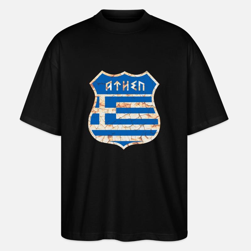 Athen - Stanley/Stella Oversized Unisex Bio T-Shirt Blaster 2.0 - Schwarz