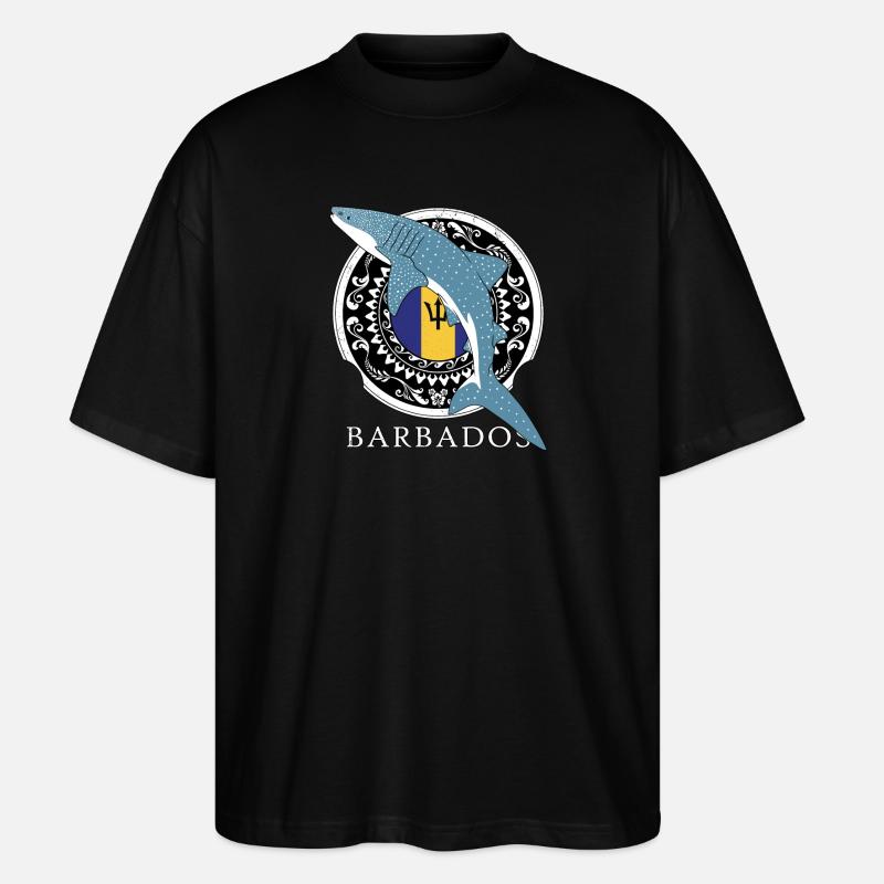 Barbados Walhai - Stanley/Stella Oversized Unisex Bio T-Shirt Blaster 2.0 - Schwarz