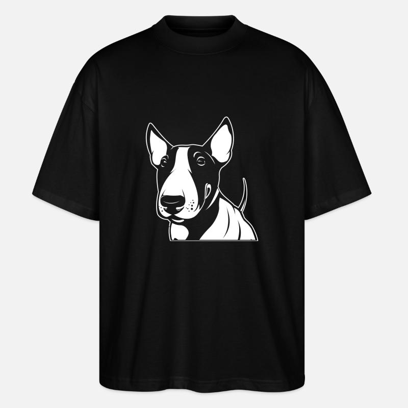 Bullterrier - Stanley/Stella Oversized Unisex Bio T-Shirt Blaster 2.0 - Schwarz