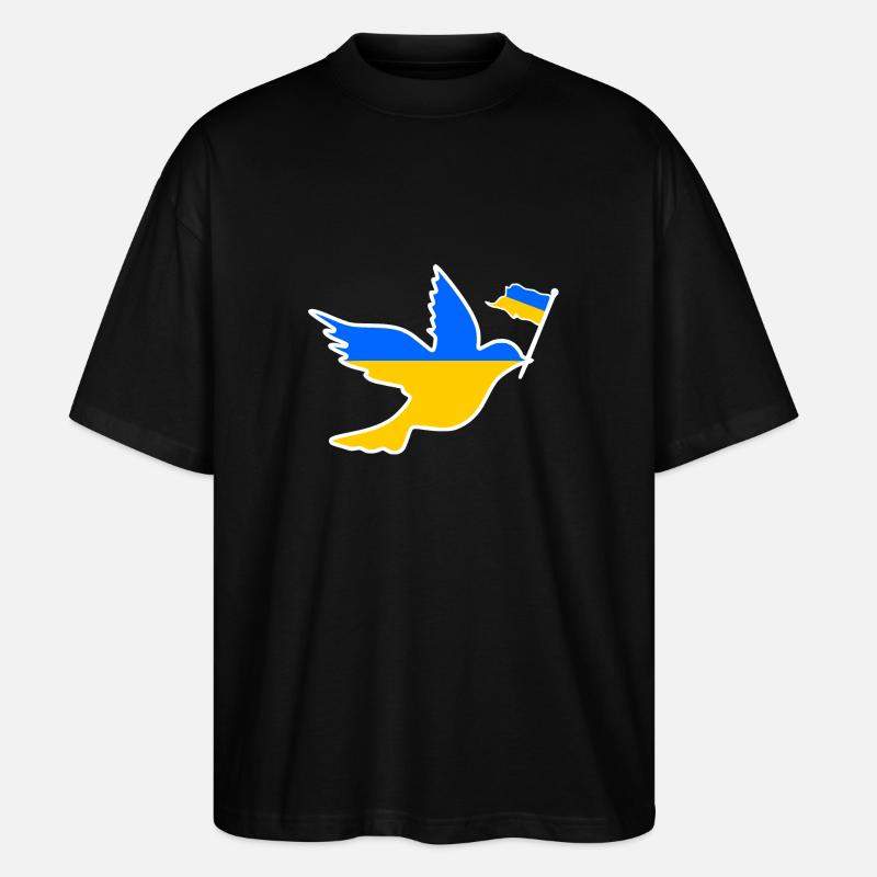Ukraine - Stanley/Stella Oversized Unisex Bio T-Shirt Blaster 2.0 - Schwarz