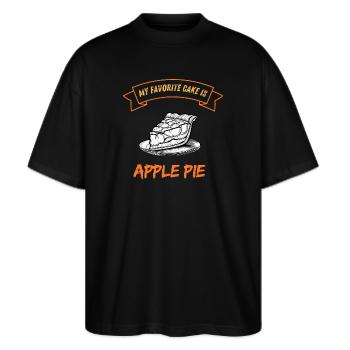 Kuchen & Kuchen - Stanley/Stella Oversized Unisex Bio T-Shirt Blaster 2.0 - Schwarz - Vorne - Alina (178cm) & Michal (187cm)