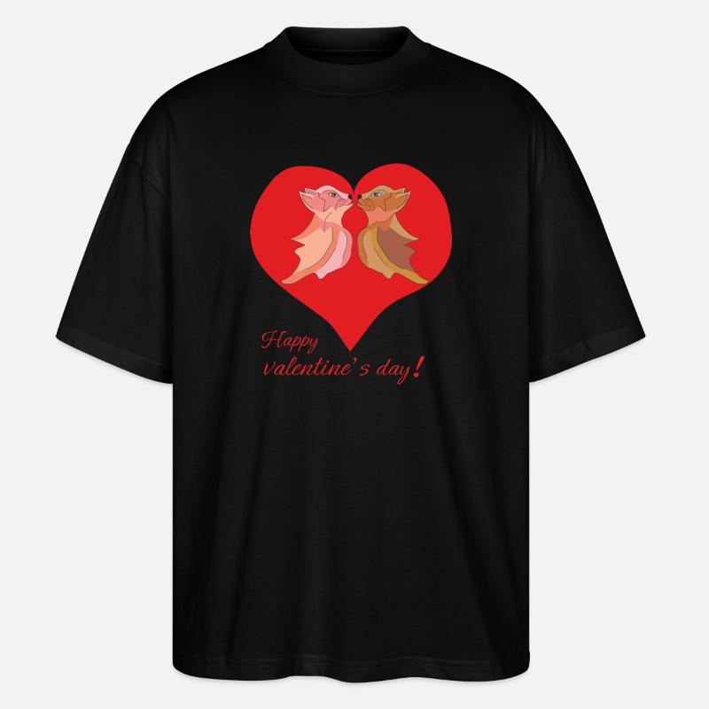 Joyeuse Saint-Valentin - T-shirt bio Blaster 2.0 coupe oversize Stanley/Stella Unisexe - noir