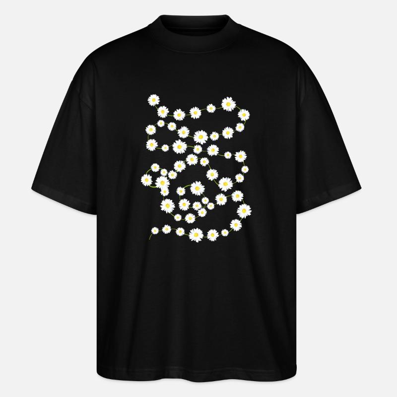 Daisy Chain - Stanley/Stella Oversized Unisex Bio T-Shirt Blaster 2.0 - Schwarz