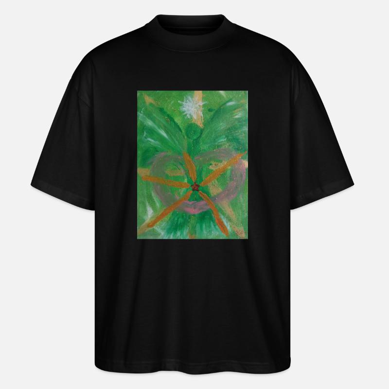 Erzengel Raphael Heilerengel - Stanley/Stella Oversized Unisex Bio T-Shirt Blaster 2.0 - Schwarz