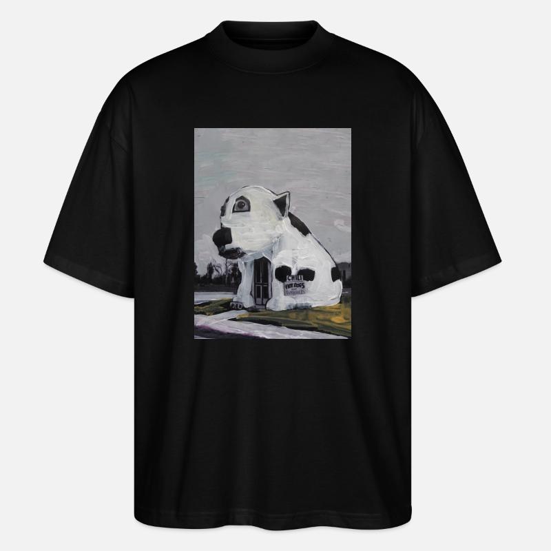 Chien d’art - T-shirt bio Blaster 2.0 coupe oversize Stanley/Stella Unisexe - noir