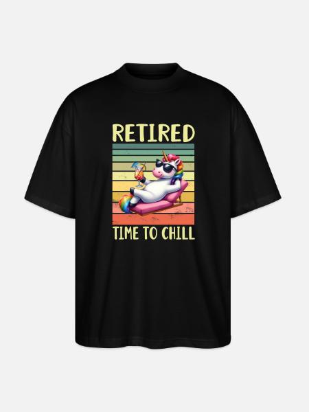 Retraité Retraité - T-shirt bio Blaster 2.0 coupe oversize Stanley/Stella Unisexe - noir