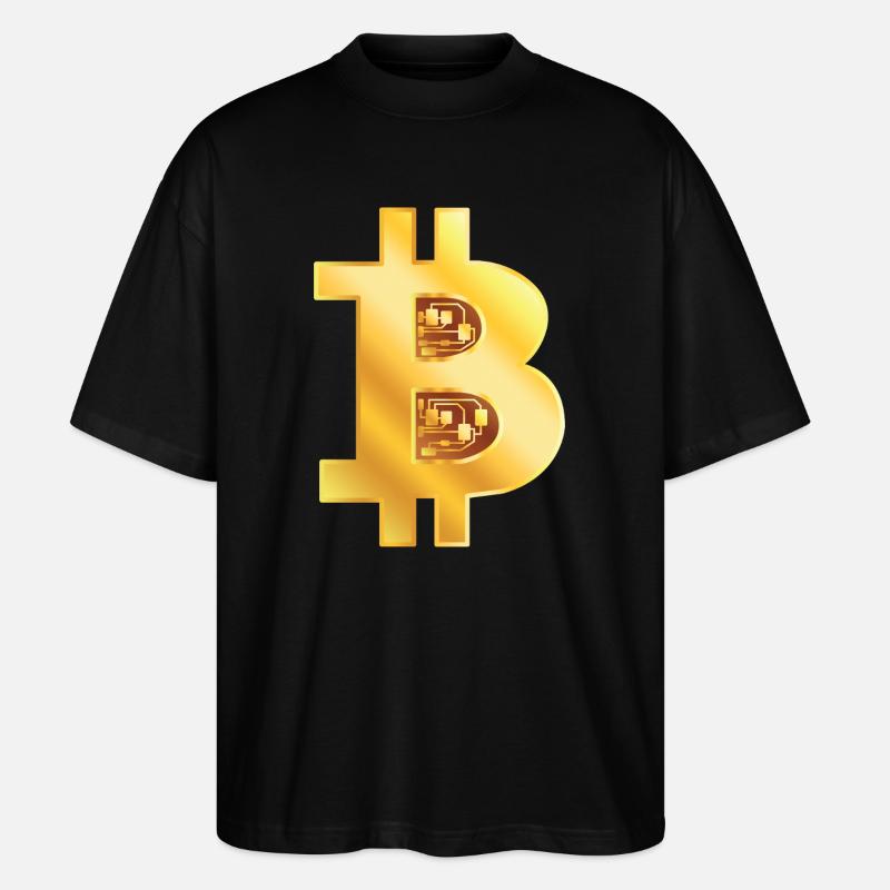 Bitcoin Gold - Stanley/Stella Oversized Unisex Bio T-Shirt Blaster 2.0 - Schwarz