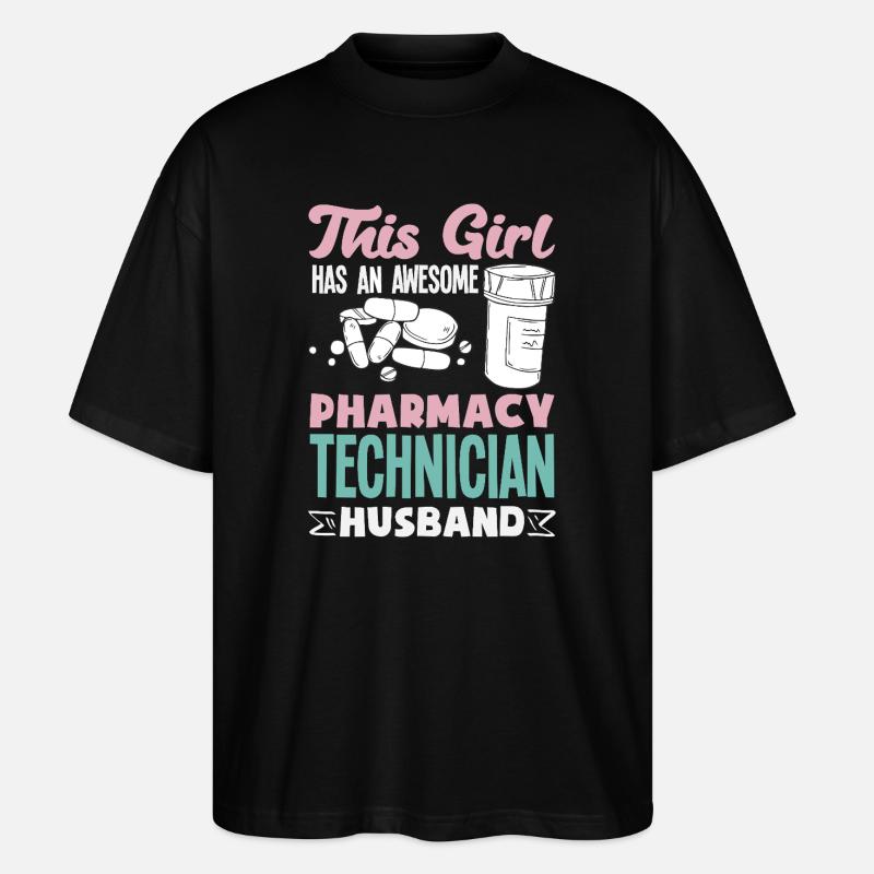 Apotheker Pharmazeutisch-technischer - Stanley/Stella Oversized Unisex Bio T-Shirt Blaster 2.0 - Schwarz