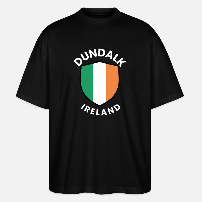 Dundalk-Irland-Schild - Stanley/Stella Oversized Unisex Bio T-Shirt Blaster 2.0 - Schwarz