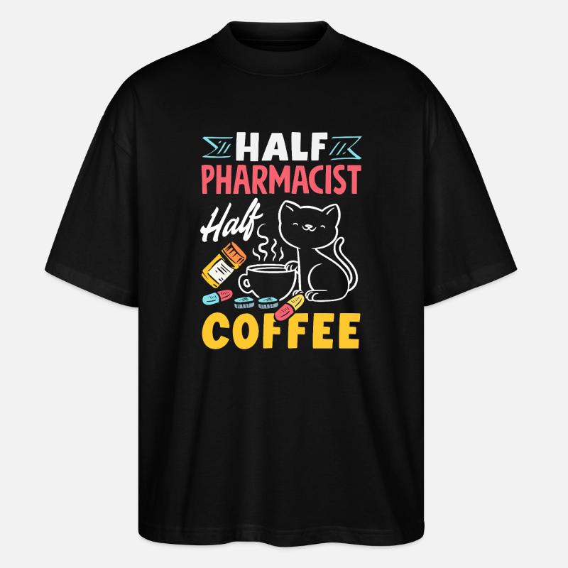 Apotheker Pharmazeutisch-technischer - Stanley/Stella Oversized Unisex Bio T-Shirt Blaster 2.0 - Schwarz