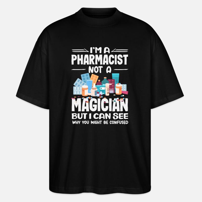 Apotheker Pharmazeutisch-technischer - Stanley/Stella Oversized Unisex Bio T-Shirt Blaster 2.0 - Schwarz