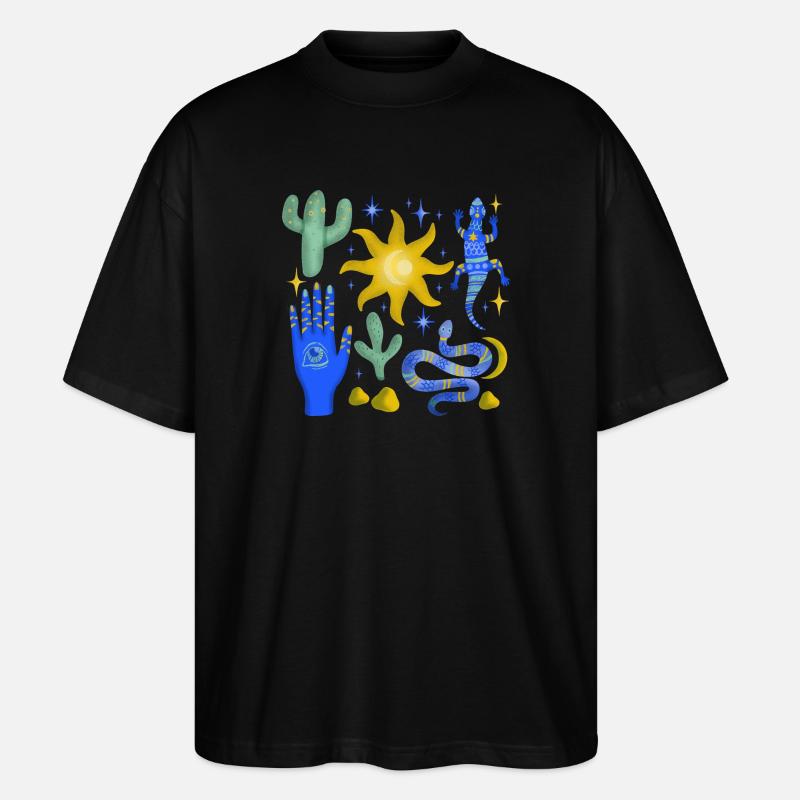 Magic Desert - Stanley/Stella Oversized Unisex Bio T-Shirt Blaster 2.0 - Schwarz