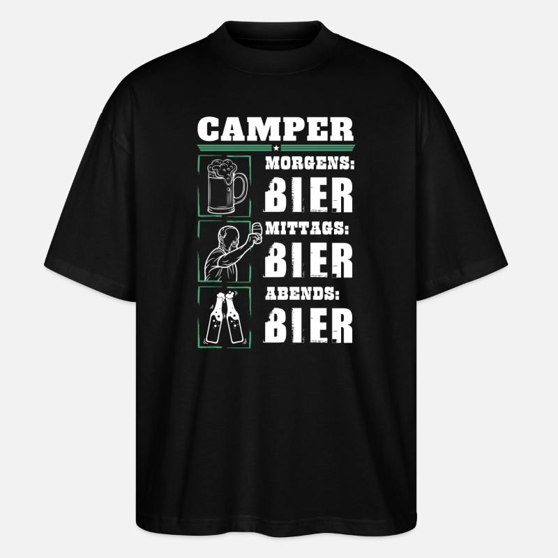 Mon quotidien de campeur - T-shirt bio Blaster 2.0 coupe oversize Stanley/Stella Unisexe - noir