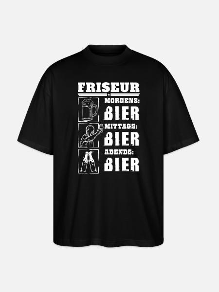 Mon quotidien de coiffeuse - T-shirt bio Blaster 2.0 coupe oversize Stanley/Stella Unisexe - noir