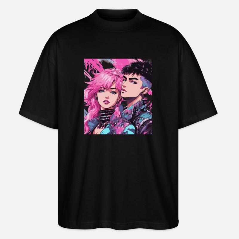 80s Fashion - Stanley/Stella Oversized Unisex Organic T-shirt Blaster 2.0 - black