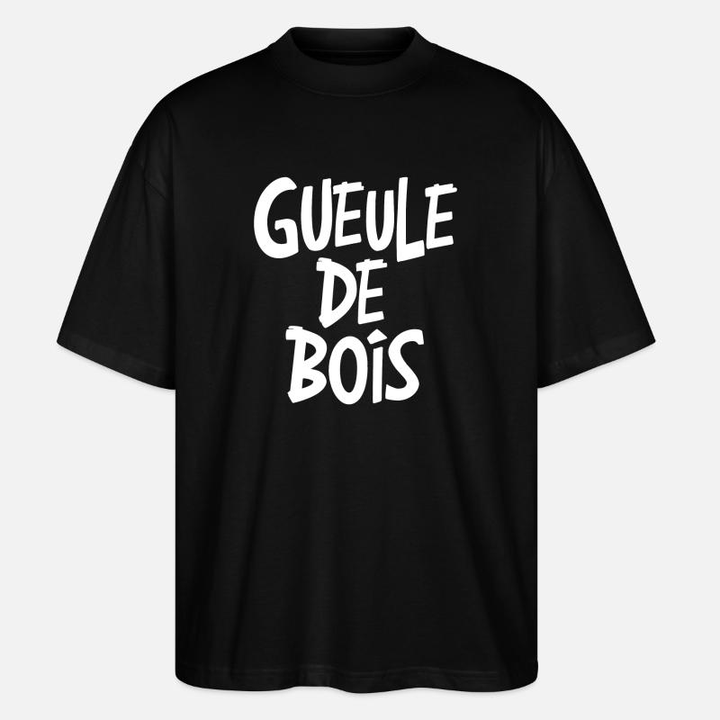 Gueule de bois - T-shirt bio Blaster 2.0 coupe oversize Stanley/Stella Unisexe - noir