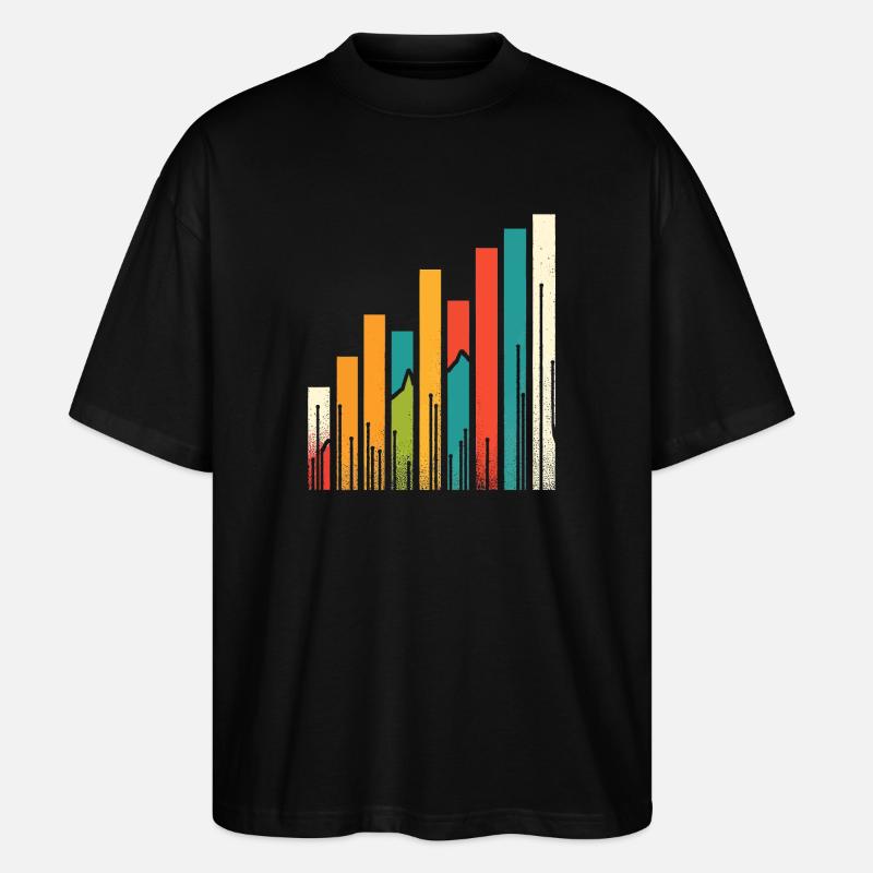 Datenanalyse & Diagramme - Visuelle Geschenkidee - Stanley/Stella Oversized Unisex Bio T-Shirt Blaster 2.0 - Schwarz