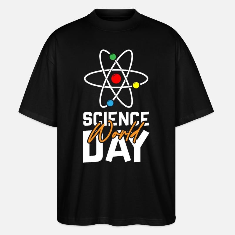 Science World Day - Stanley/Stella Oversized Unisex Bio T-Shirt Blaster 2.0 - Schwarz