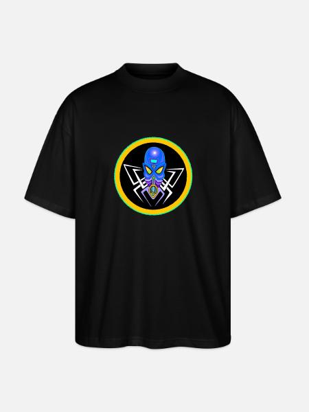 alien circle 02 - T-shirt bio Blaster 2.0 coupe oversize Stanley/Stella Unisexe - noir